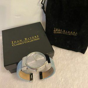 Joan Rivers Classy Light Blue Watch